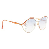 サンローラン フラワー 花 モチーフ サングラス オレンジ ブルー プラスチック レディース SAINT LAURENT 【中古】